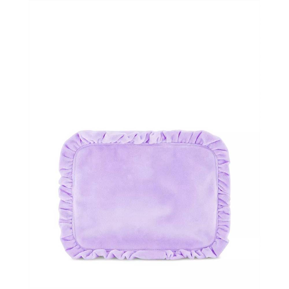 NEW STONEY CLOVER LANE women's velvet ruffle pouch - large in galaxy